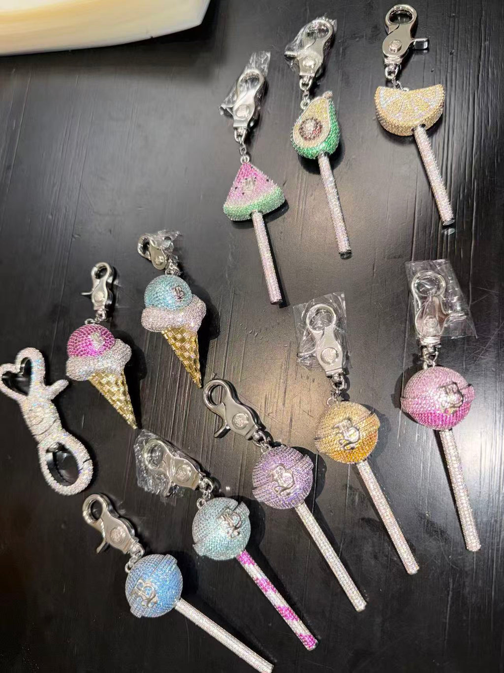Midsummer Dream Crystal Ice Cream Cone Charm - Paraíba