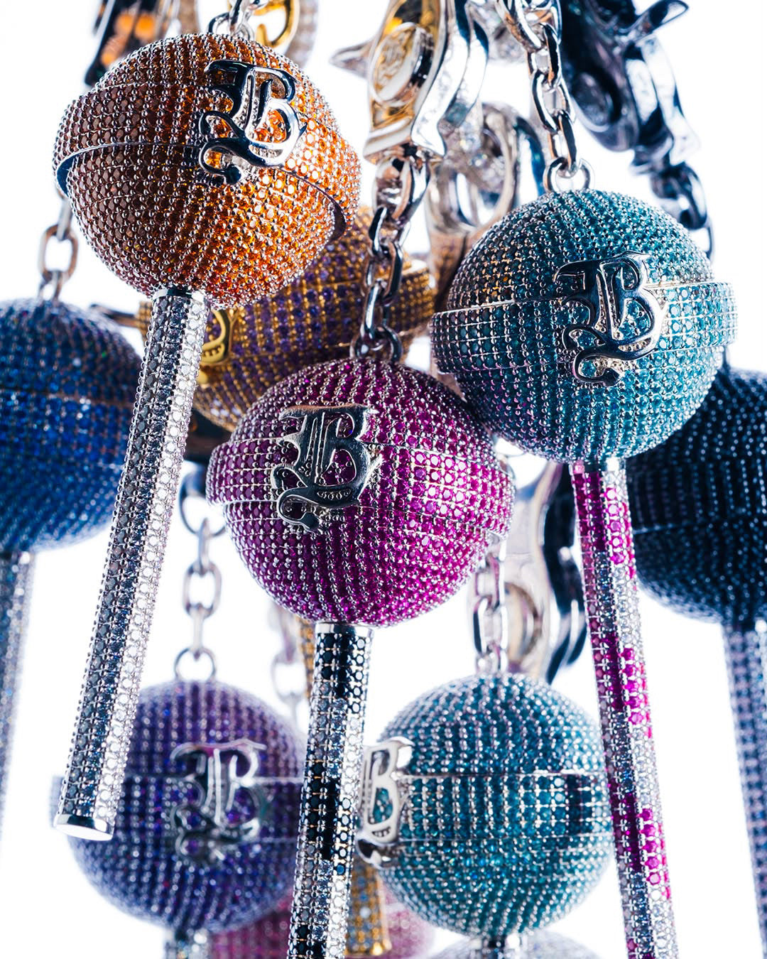 Sparkling Diamond Lollipop - Blue