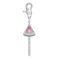 Sweet Gem Watermelon Crystal Lollipop Charm