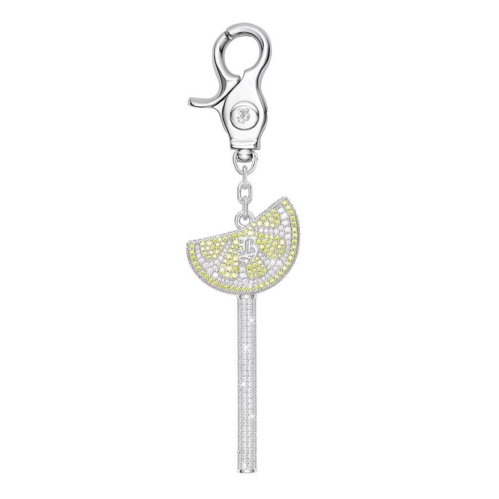 Icy Lemon Crystal Lollipop Charm